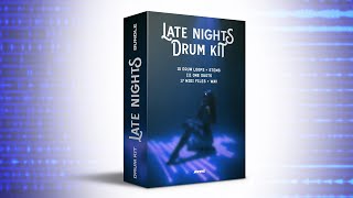 Free Drum Kit Bundle "Late Nights" RnB / Trap Drum Loops + MIDI