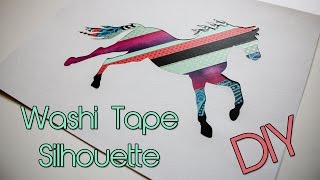 Washi Tape Silhouette | DIY | Creative Home Decor!