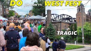 Do West Best Street Fest? Along 16 Closed Blocks Of Dundas St & Church Fire Aftermath | Toronto Walk