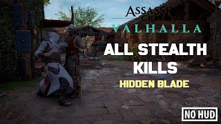 Assassin's Creed Valhalla ALL STEALTH KILLS / ASSASSINATIONS