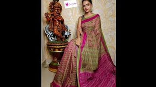 latest pure ikkat cotton sarees