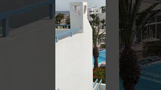 Costa Mar Apartment Hotel 🏨 Lanzarote Blick von der Terrasse Pool &Meer