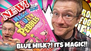 NEW!! POST MAGIC FRUITY PEBBLES!! TRYING AMERICAN CEREAL!! TASTE & REVIEW!!