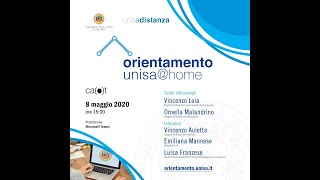 OrientamentoUNISA@home | Evento di apertura