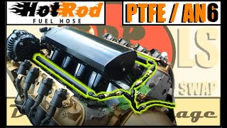 HotRod Fuel hose PTFE fuel system 5.3/TH350/1946ChevyTruck #barnrescue #lsswap #ls #hotrodfuelhose