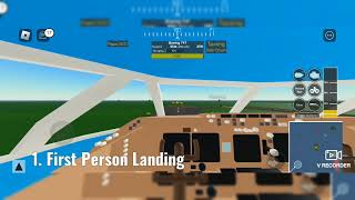 4 Types of Landings in PTFS, Roblox Part 2