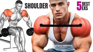 5 BEST SHOULDERS WORKOUT WITH  DUMBELLS ONLY AT HOME OR AT GYM