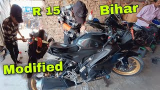 R15 V4 Black Colour Modification in Bihar