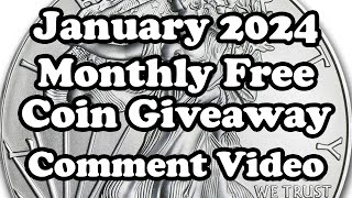 January 2024 Monthly Free Coin Giveaway Comment Video - Michael Kittle Rare Coins