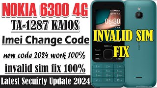 Nokia 6300 4G Invalid Sim Problem Solve Without Computer