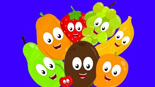 Ten Little Fruits - Learning Song & Rhymes for Children