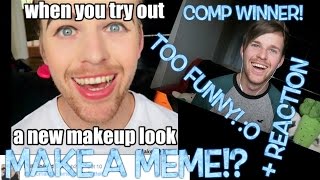 HILARIOUS MAKE A MEME REACTIONS! COMP WINNER?!