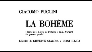 G. Puccini - La Bohème [SCORE VIDEO]