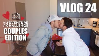 OUR FIRST COUPLES ADVENTURE CHALLENGE | LOVE IS IN THE AIR | GAY COUPLE | VLOG 24 | CHRIS AND TYLER