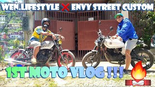 1ST MOTO VLOG WEEEN x ENVY STREET CUSTOMS ( KANJO PROJECT UPDATE AND GIVEAWAY UPDATE )