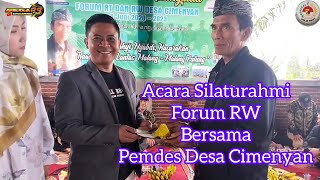 acara silaturahmi forum rt/rw bersama pemerintahan desa cimenyan kabupaten bandung.