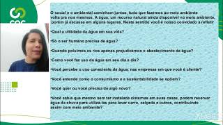 AULA DE GEOGRAFIA - 24/11/20 - Soluções sustentáveis para garantir a qualidade da água.