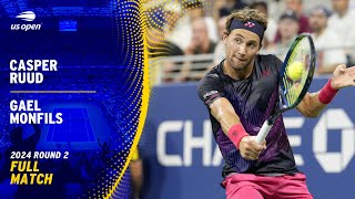 Casper Ruud vs. Gael Monfils Full Match | 2024 US Open Round 2