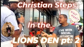 CHRISTIAN Steps in the LIONS DEN pt 2 🦁📖 w/ LOI #bible #christian #jesus