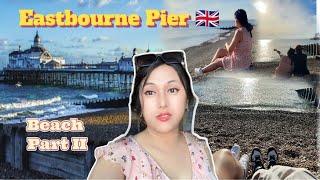 Eastbourne Pier Beach,East Sussex| England Coastal Treasure-Walk Away, Sunset, Sunshine, Seaside Fun