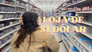 *LOJA DE 1 DÓLAR* mais compras pro apartamento novo! | minha vida no Canada