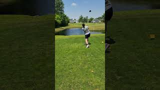 Softball Swing On A Golf Course #shorts