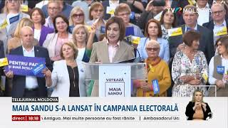 Maia Sandu s-a lansat în campania electorală