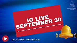 IG Live Sept 30