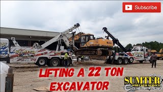 Lifting a 22 Ton Excavator