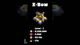 All X-Bow Level Transformation | Clash of Clans #clashofclans #coc #doomboom #xbow