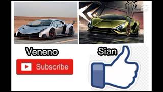 Which one do you like? Lamborghini Veneno vs Sian