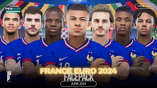 France Facepack Pes 2021 & Football Life 2024 (Update Squad, Number, Formation) Euro 2024