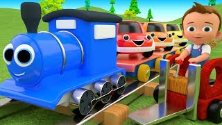 Colors for Children to Learn with Toy Cars Train Transport Toys 3D Kids Little Baby Educational