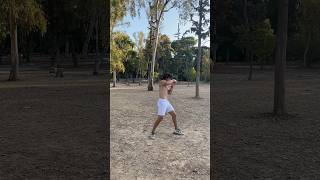 Shadow boxing #workout #fitness #training #martialarts #cardio #park #shorts