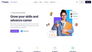 Build a Responsive Courses Education LMS Dashboard with Next.js Template