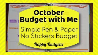 October Budget with Me | Paycheck Budget Breakdown of Our Monthly Budget