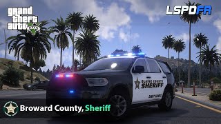 GTA V - LSPDFR🚔 - Broward County, Sheriff - Patrol - officer |down 4K