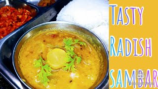 Tasty & Easy Radish Sambar/ முள்ளங்கி சாம்பார்/சுவையான சாம்பார் இப்படி செஞ்சு பாருங்க