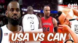 USA vs CAN | LeBron James Dillon Brooks NAGKAPIKONAN! Steph Curry SHOWTIME!