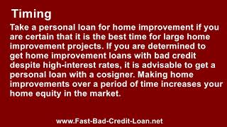 Where To Find Home Improvement Loans With Bad Credit