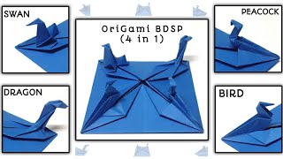 OriGami BDSP [BIRD DRAGON SWAN PEACOCK] {4in1} (DesiGned BY MASTER JUGAL)