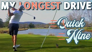 The BIGGEST drive I've ever hit! | Quick 9 Etowah Golf Club | Shot Tracers