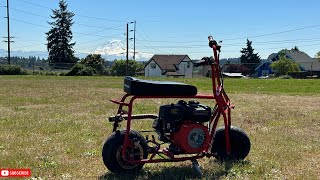 "Cruising into Sunshine: Mini-Bike Ride on a Perfect Day"