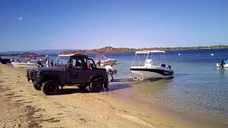 Loading Boat On Trailer@Vourvourou, Greece, 13.09.2017