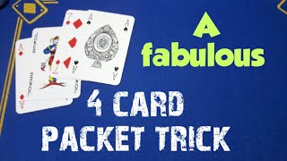 "CONFUSED"  A fabulous 4 card packet trick/magic tricks