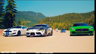 MERCEDES AMG GT R, MUSTANG GT AND SUPRA MK4 4K EDIT🔥 || @WoyshnisMedia#AMGGTR #SUPRA#MUSTANG