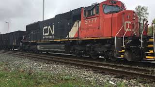 CN ballast train on Squamish Sub