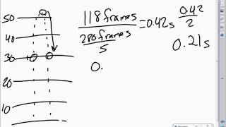 Free Fall Acceleration video Calculation