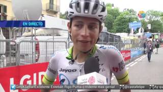 Mensaje Esteban Chaves fin de la versión 99 del Giro de Italia (29/05/2016)