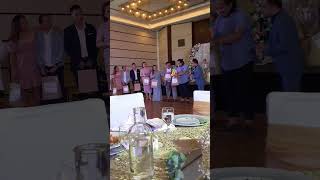 The lucky winner towel ang  napanalunan haha #funny #shorts #shortvideo #weddingshower #wedding